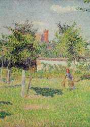 Donna nel prato a Eragny, primavera, 1887 (dettaglio)